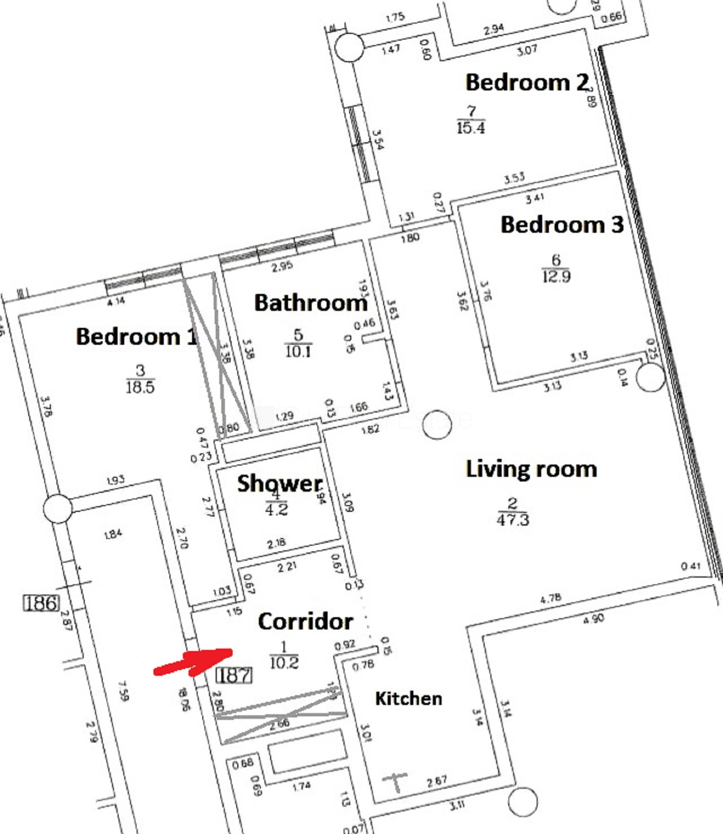 Sludinājumi. Projekts - Centra Nams, jaunceltne, labiekārtota apzaļumota teritorija, slēgts pagalms, iespēja Cena: 290000 EUR Foto #22