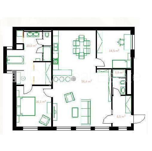 Sludinājumi. Pagalma māja, renovēta māja, dzīvokļu skaits ēkā  11 gab., slēgts pagalms, teritorijas iebrauktuves Cena: 1800 EUR/mēn Foto #23