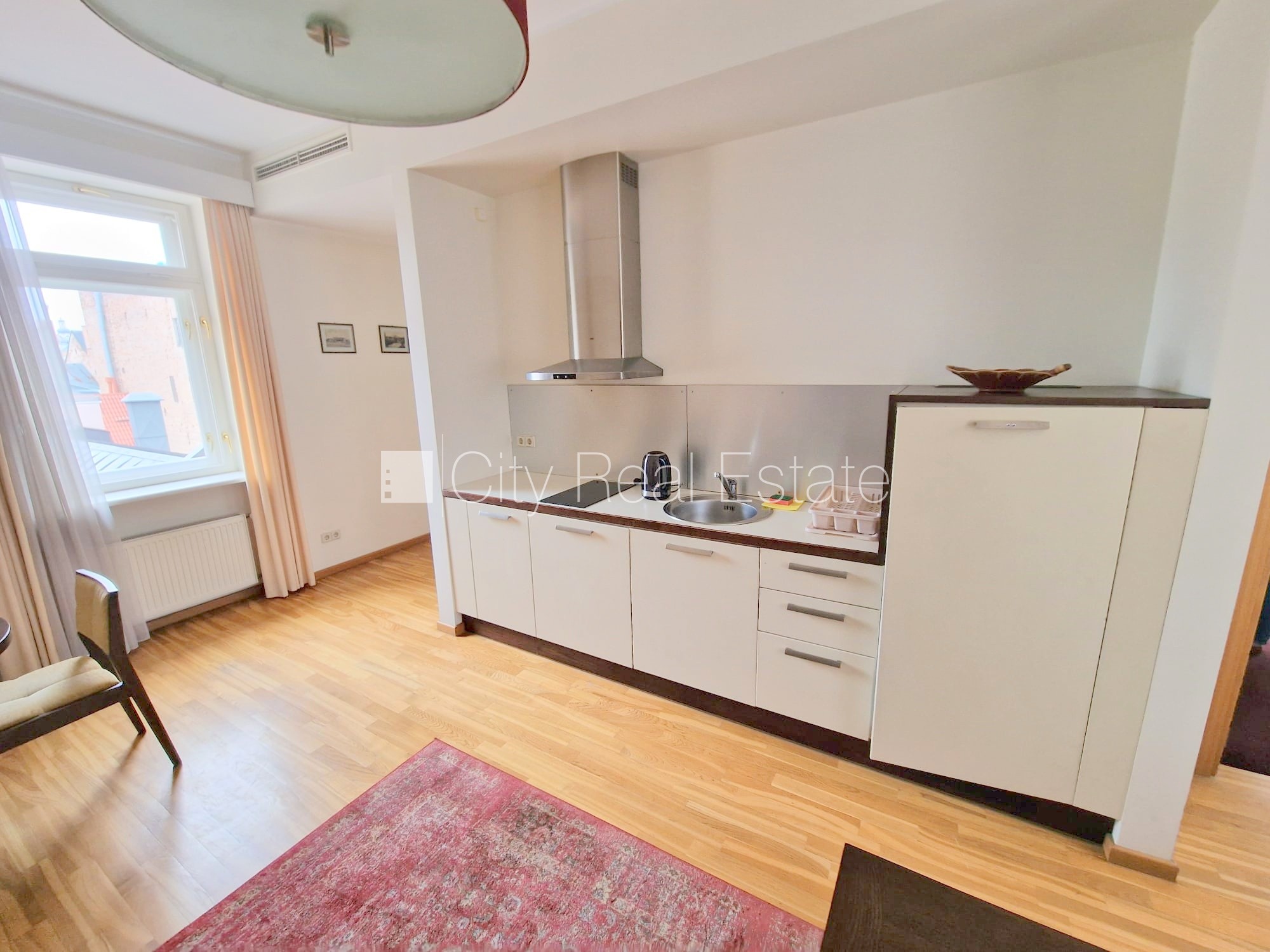 Sludinājumi. Fasādes māja, ieeja no ielas, ir lifts, guļamistabu skaits 1 gab., augstie griesti, gāzes apkure, Cena: 600 EUR/mēn Foto #5