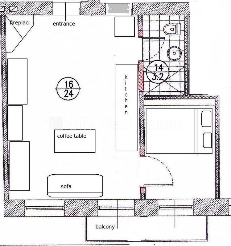 Объявление. Эта квартира сдается в аренду посуточно (краткосрочная аренда), стоимость аренды в объявлении Цена: 60 EUR/мес. Foto #18