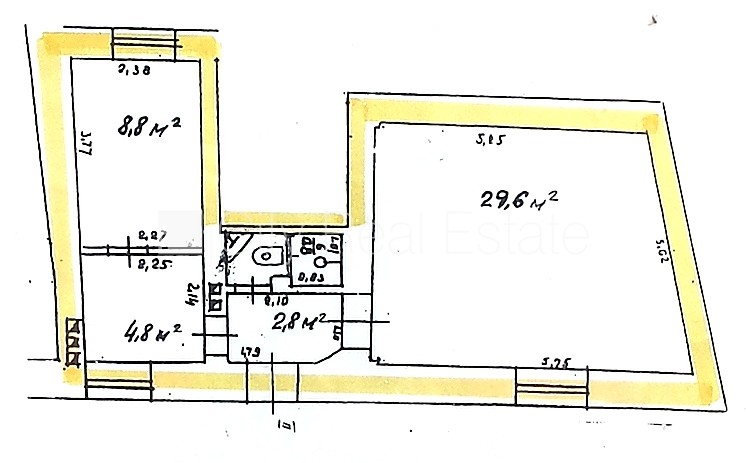 Sludinājumi. Fasādes māja, renovēta māja, ieeja no ielas, logi vērsti uz pagalma pusi, gaisa ventilācijas Cena: 135000 EUR Foto #22