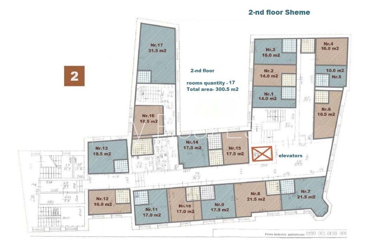 Sludinājumi. Fasādes māja, slēgts pagalms, vieta vairākām automašīnām, ieeja no ielas, ir lifts, balkons, Cena: 15840 EUR/mēn Foto #23