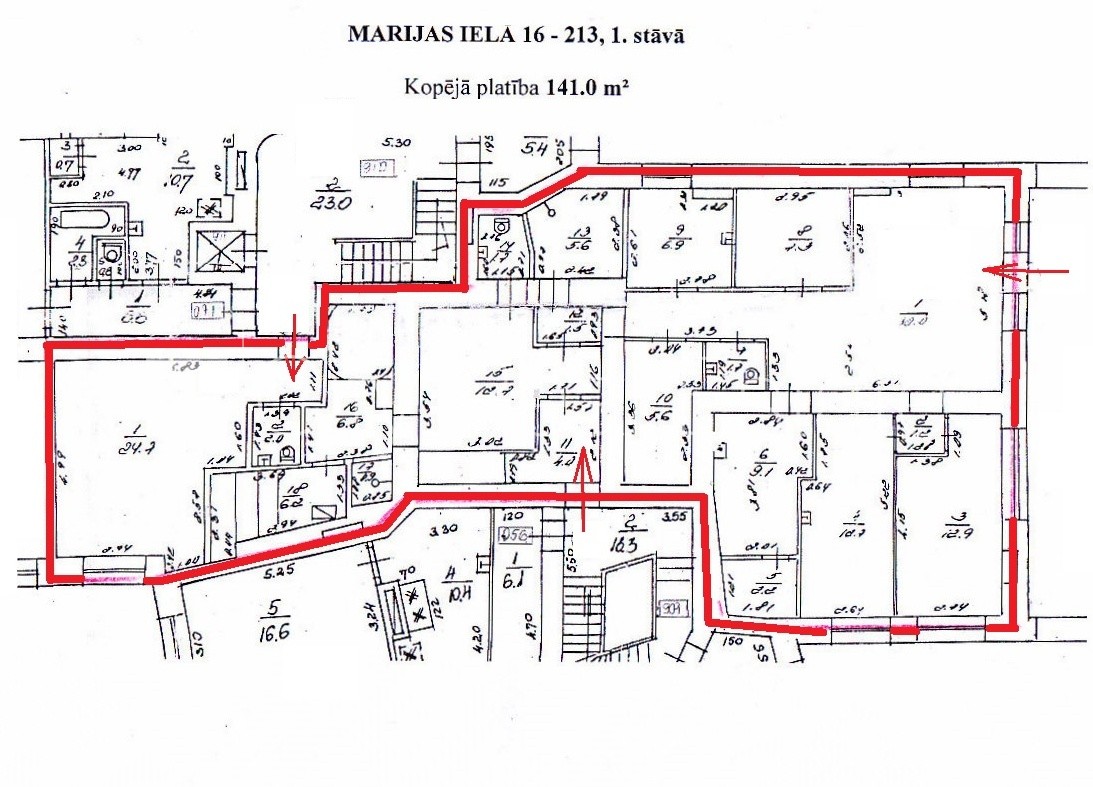 Объявление. Дом во дворе, реновированный дом, кирпичные стены, фасад с декоративной штукатуркой, Цена: 256000 EUR Foto #19