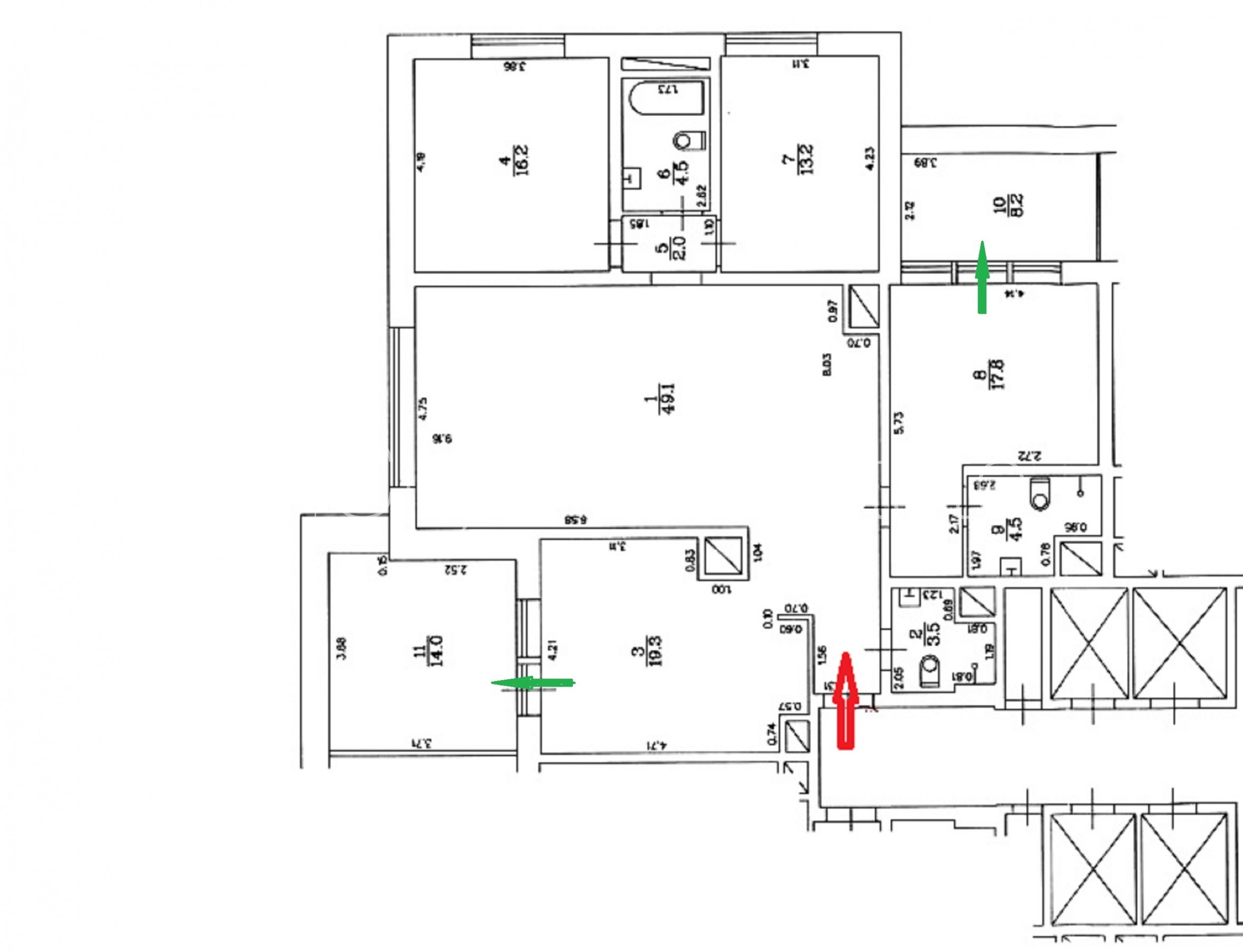 Sludinājumi. Projekts - Panorama Plaza, jaunceltne, pagrabstāvā pieejama noliktava, bruģēts piebraucamais ceļš, Cena: 1300 EUR/mēn Foto #18