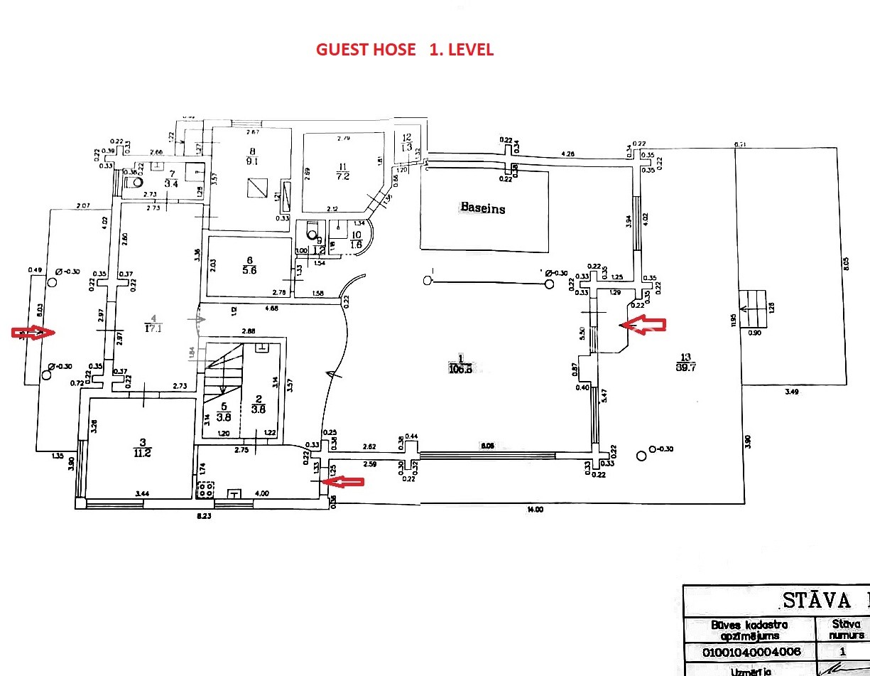 Sludinājumi. Īpašumu pārdod ar visu biznesu, zeme īpašumā, muiža, viesu māja, guļbūve, niedru jumta segums, Cena: 650000 EUR Foto #14