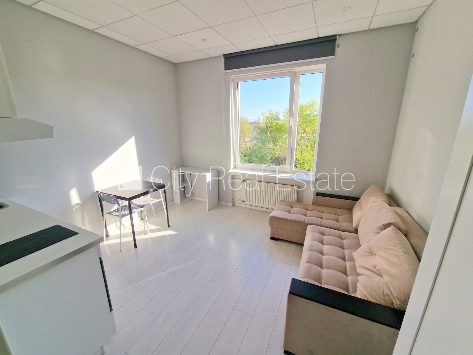 Объявление. Реновированный дом, вход с улицы, лифт, лестничная клетка после капитального ремонта, окна выходят Цена: 320 EUR/мес. Foto #1