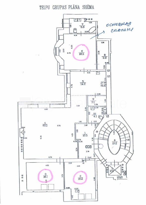 Sludinājumi. Projekts - Palisade, fasādes māja, restaurēta māja, mansards, ir lifts, kāpņu telpa pēc kapitālā Cena: 302400 EUR Foto #17