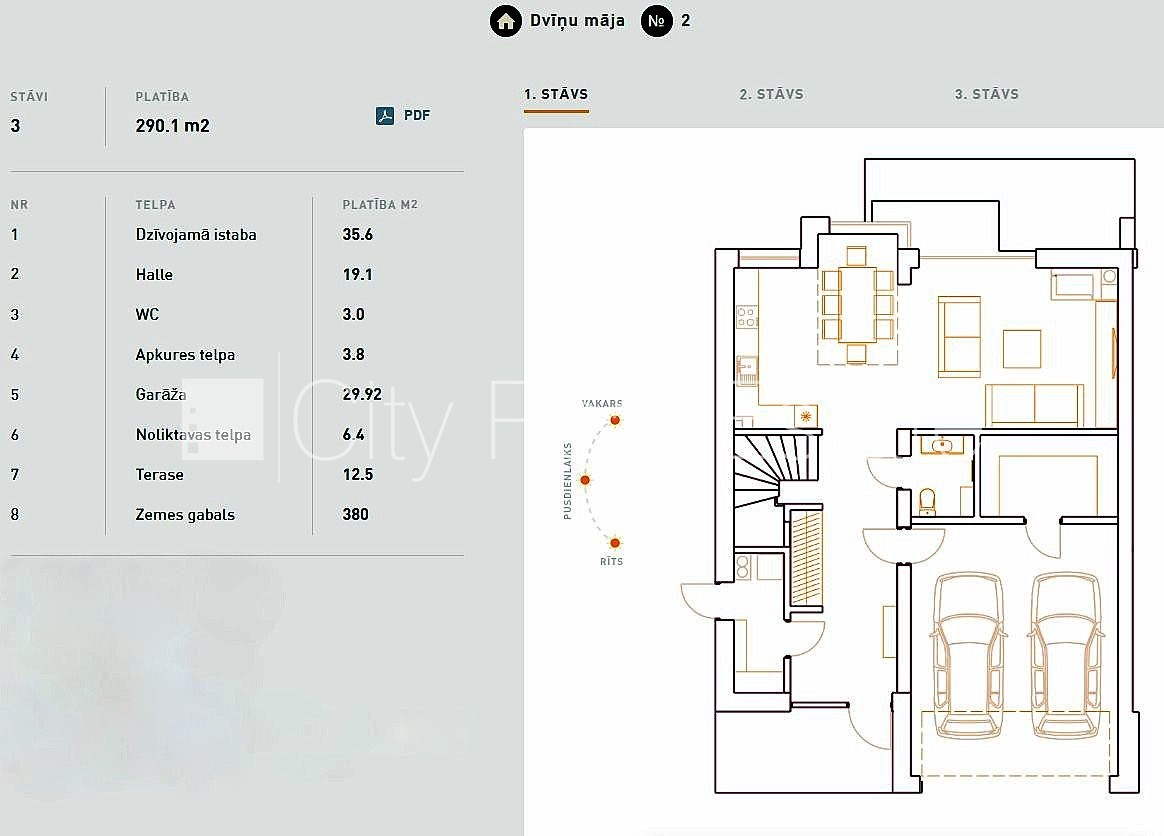 Объявление. Таунхаус, новостройка, благоустроенная озеленённая территория, подъездная дорога покрыта брущаткoй, Цена: 2500 EUR/мес. Foto #7