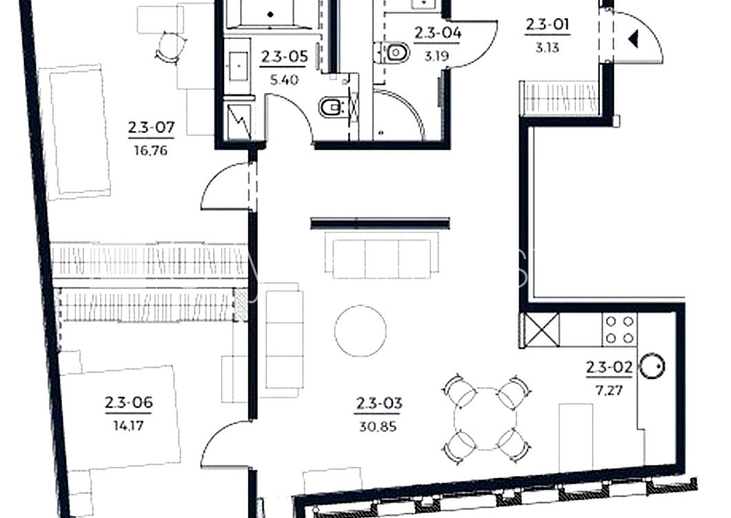Sludinājumi. Jaunceltne, labiekārtota apzaļumota teritorija, bruģēts piebraucamais ceļš, garāža vienai Cena: 1300 EUR/mēn Foto #18
