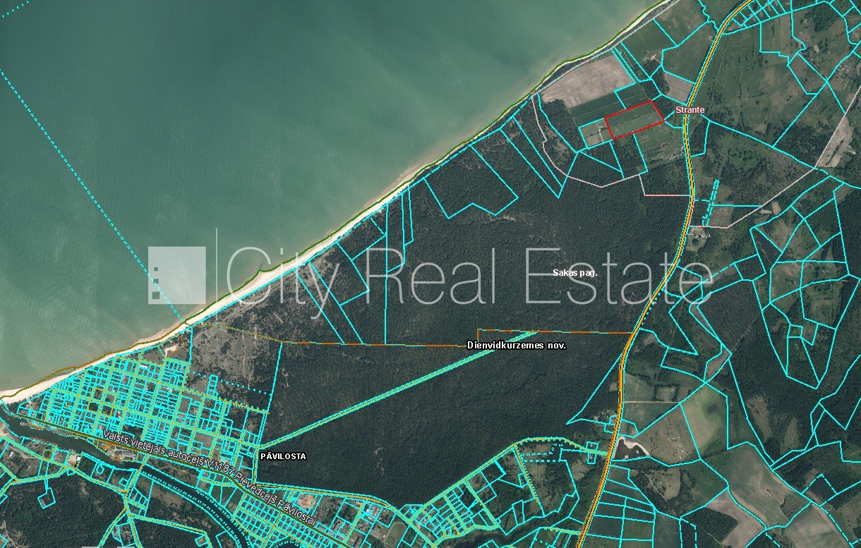 Sludinājumi. Zemi iespējams dalīt  2 gab., iespējama mazstāvu apbūve, zeme robežojas ar ielu, līdz jūrai 200 m, Cena: 475000 EUR Foto #5