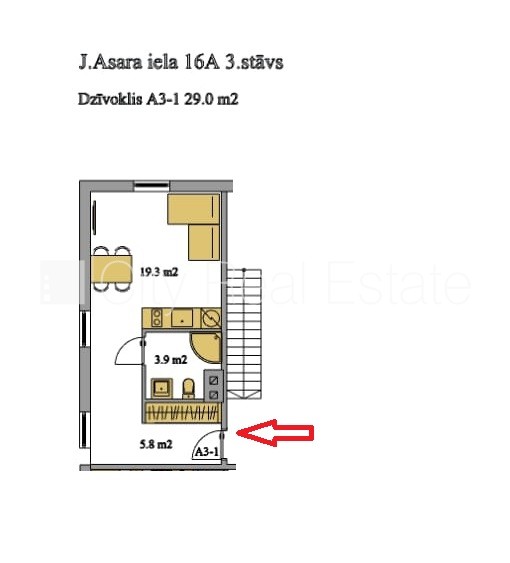 Sludinājumi. Zeme īpašumā, fasādes māja, renovēta māja, slēgts pagalms, ieeja no pagalma, kāpņu telpa pēc Cena: 63800 EUR Foto #5