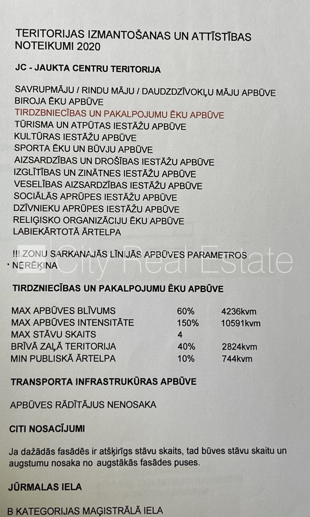 Sludinājumi. Teritorija ar atļauto apbūves blīvumu 60 %, minimālā brīvā zaļās zonas teritorija  40 %, atļauts Cena: 595520 EUR Foto #4