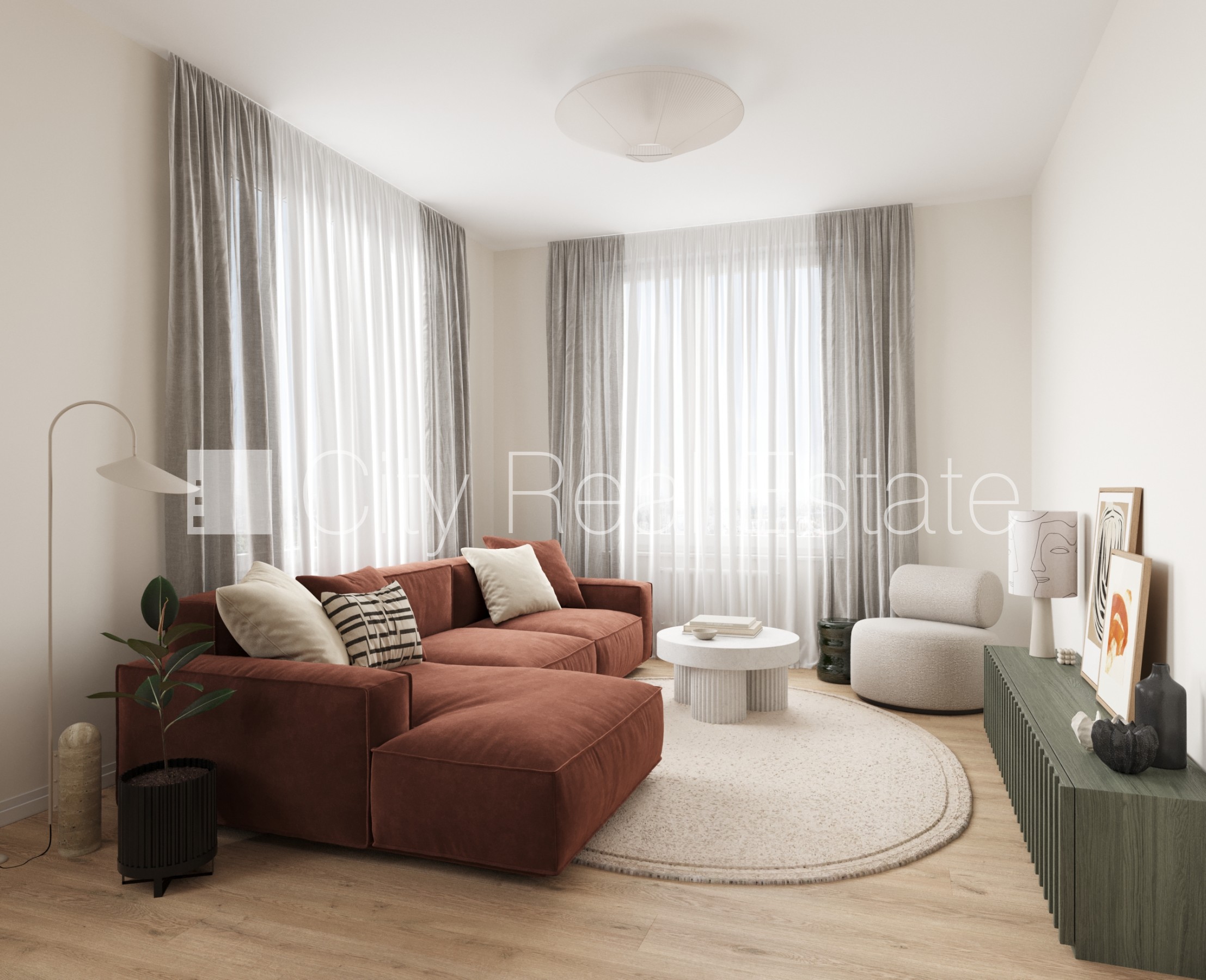 Sludinājumi. Zeme īpašumā, jaunceltne, apsaimniekošanas maksa jāmaksā tikai par dzīvojamo platību 0,81 m2, Cena: 246243 EUR Foto #2