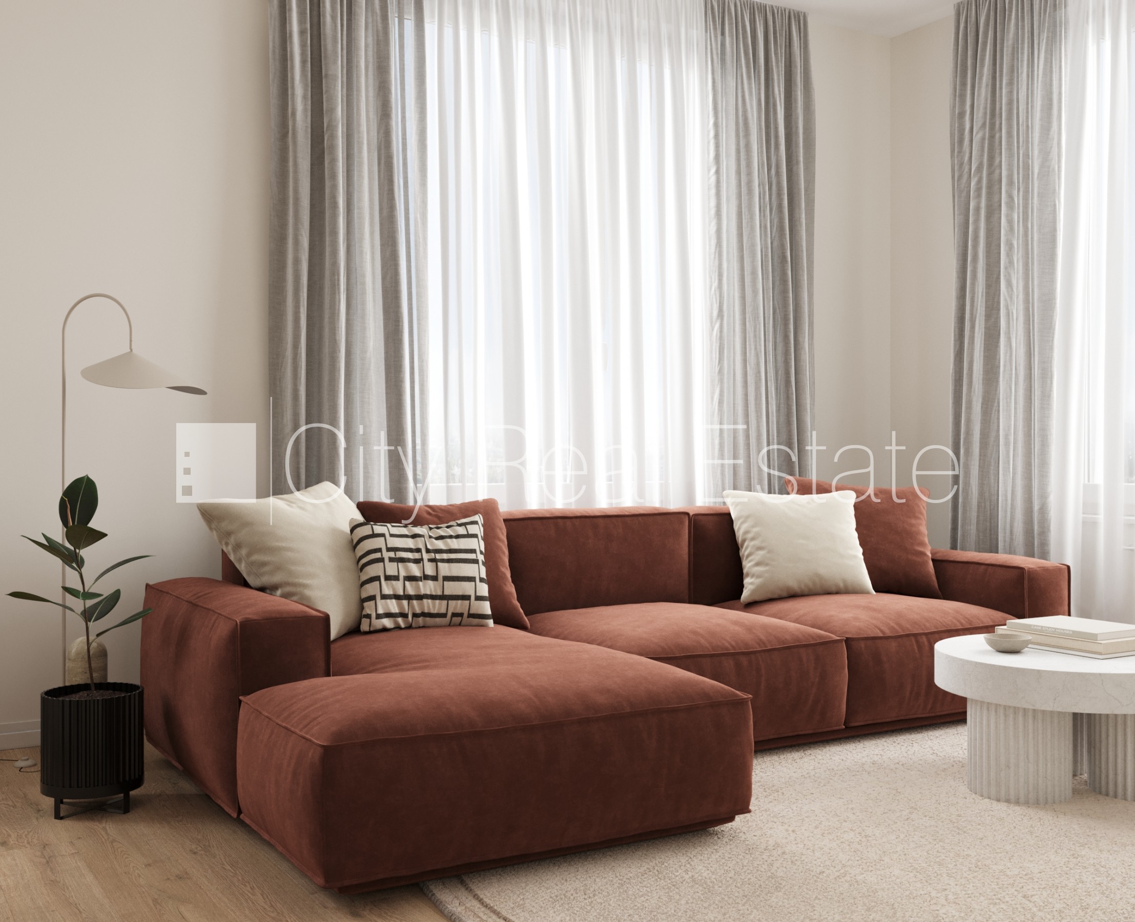 Sludinājumi. Zeme īpašumā, jaunceltne, apsaimniekošanas maksa jāmaksā tikai par dzīvojamo platību 0,81 m2, Cena: 246243 EUR Foto #1