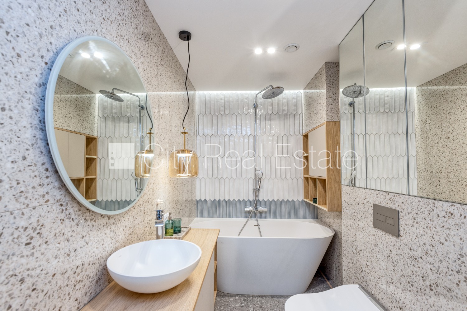 Sludinājumi. Jaunceltne, fasādes māja, zaļā teritorija, slēgta teritorija, pazemes autostāvvieta, ieeja no Cena: 2500 EUR/mēn Foto #8