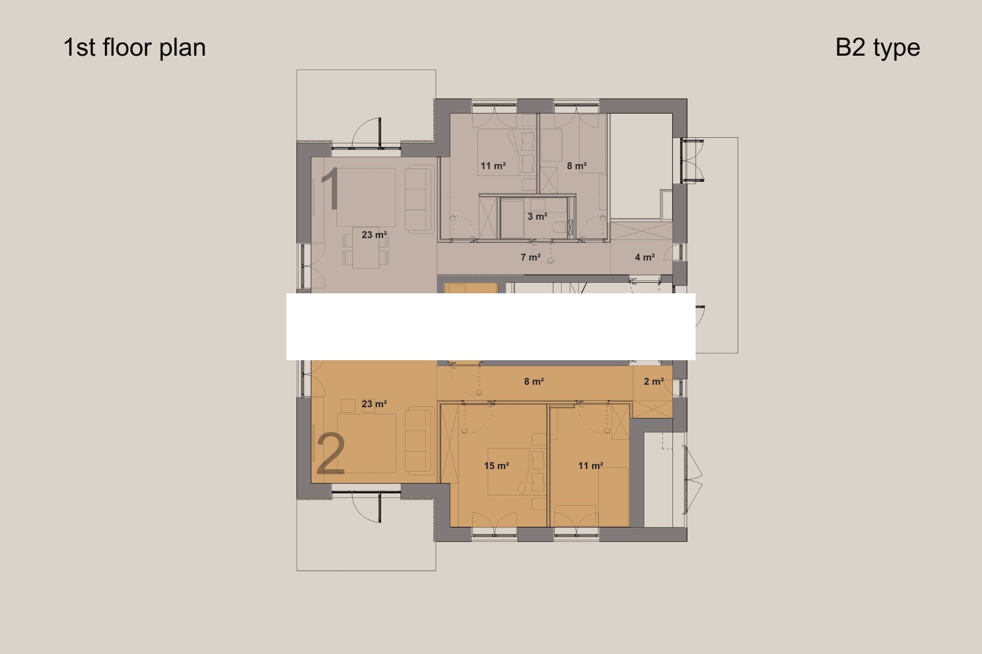 Sludinājumi. Jaunceltne, dzīvokļu skaits ēkā  4 gab., viena kvadrātmetra apsaimniekošanas maksa mēnesī  1 EUR, Cena: 850 EUR/mēn Foto #11