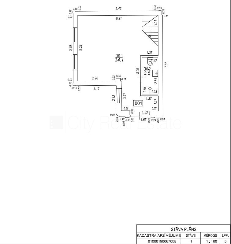 Объявление. Фасадный дом, реновированный дом, вход с улицы, полная отделка , совмещённый санузел, душевая Цена: 1163 EUR/мес. Foto #9