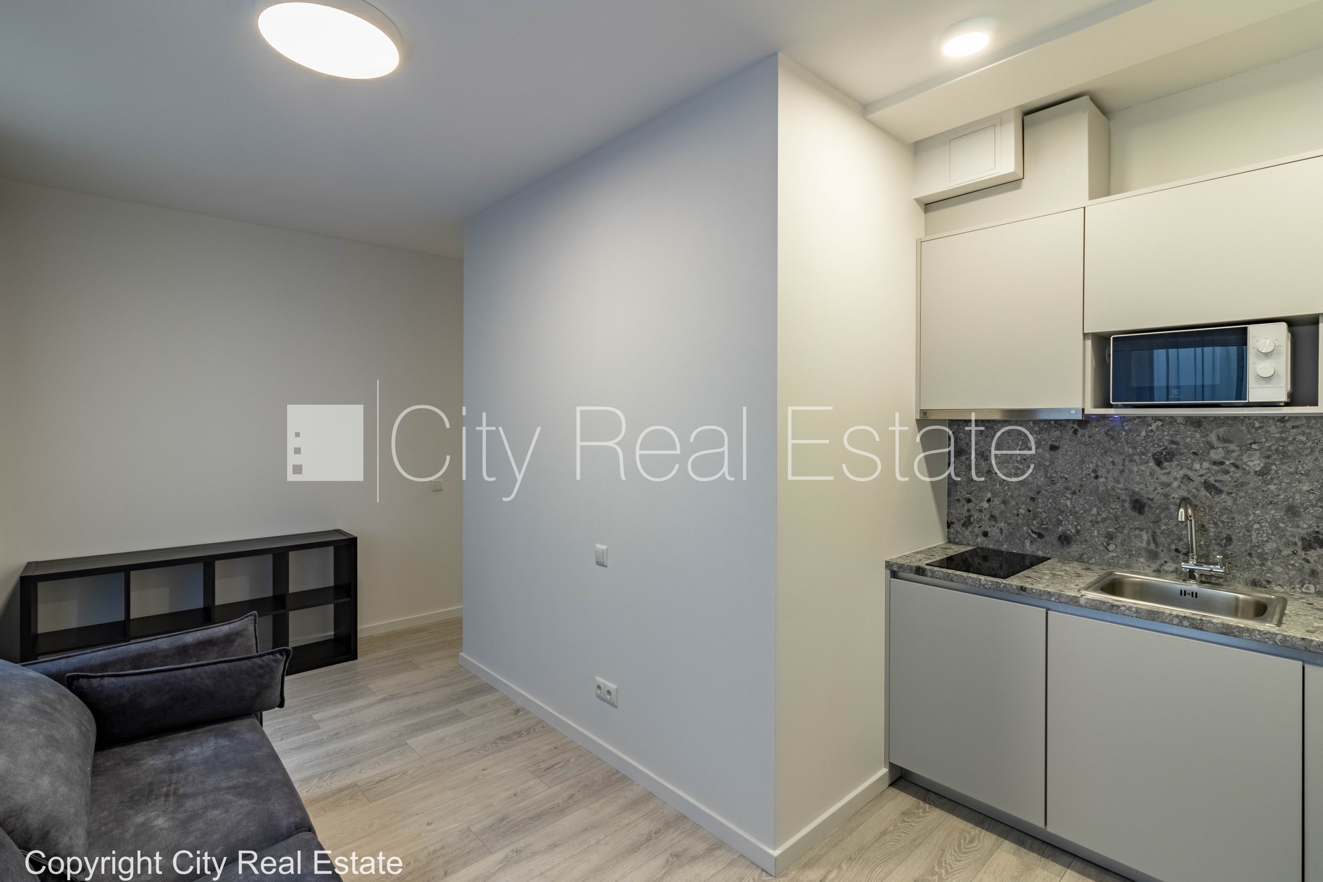 Sludinājumi. Pagalma māja, renovēta māja, slēgta teritorija, ir lifts, kāpņu telpa pēc kapitālā remonta, studio Cena: 450 EUR/mēn Foto #3