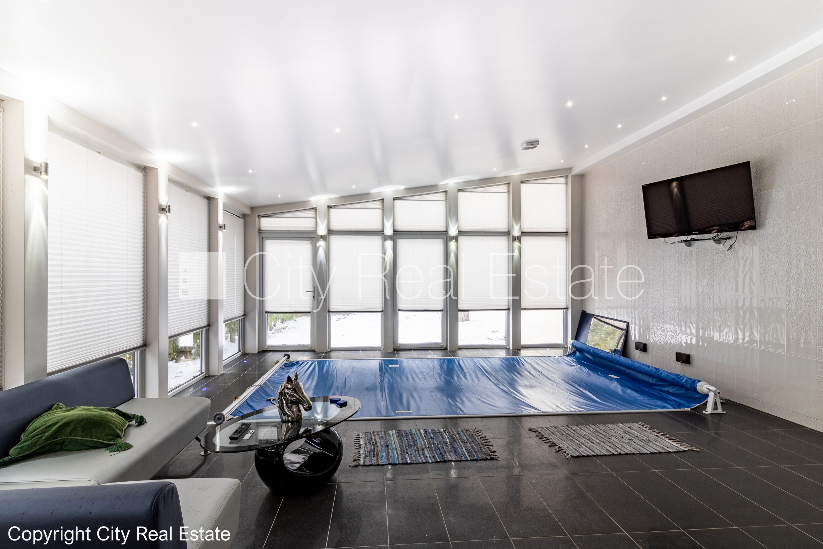 Sludinājumi. Labiekārtots apzaļumots pagalms, iežogota teritorija, garāža vienai automašīnai, baseins, Cena: 800000 EUR Foto #5